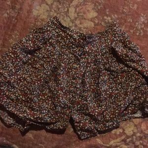 Floral high waist skirt